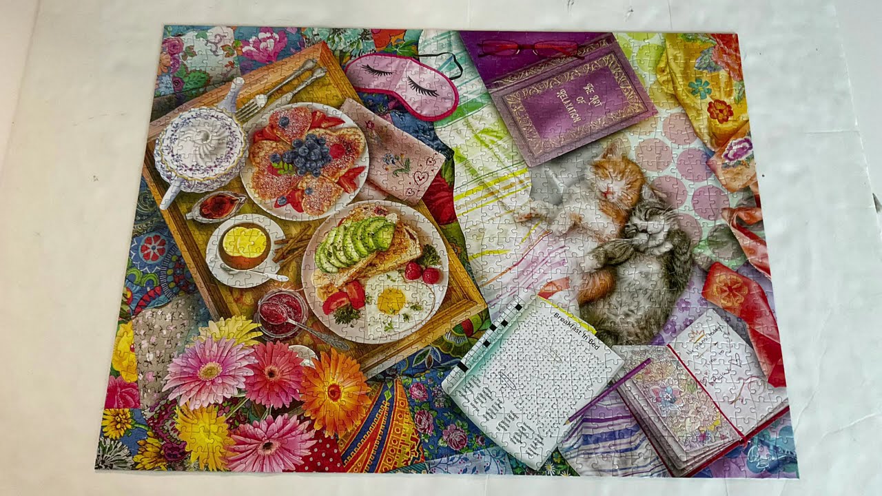 Breakfast in Bed Buffalo Aimee Stewart 1000 Piece Puzzle