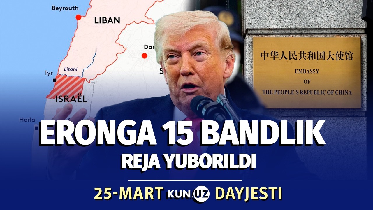 Livan yerlariga koʻz olaytirgan Isroil va Xitoy elchixonasiga hujum &ndash; kun dayjesti