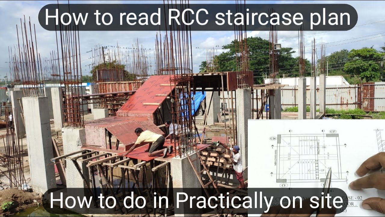 How to read RCC staircase plan | How to do in Practically on site | Engineering Tactics