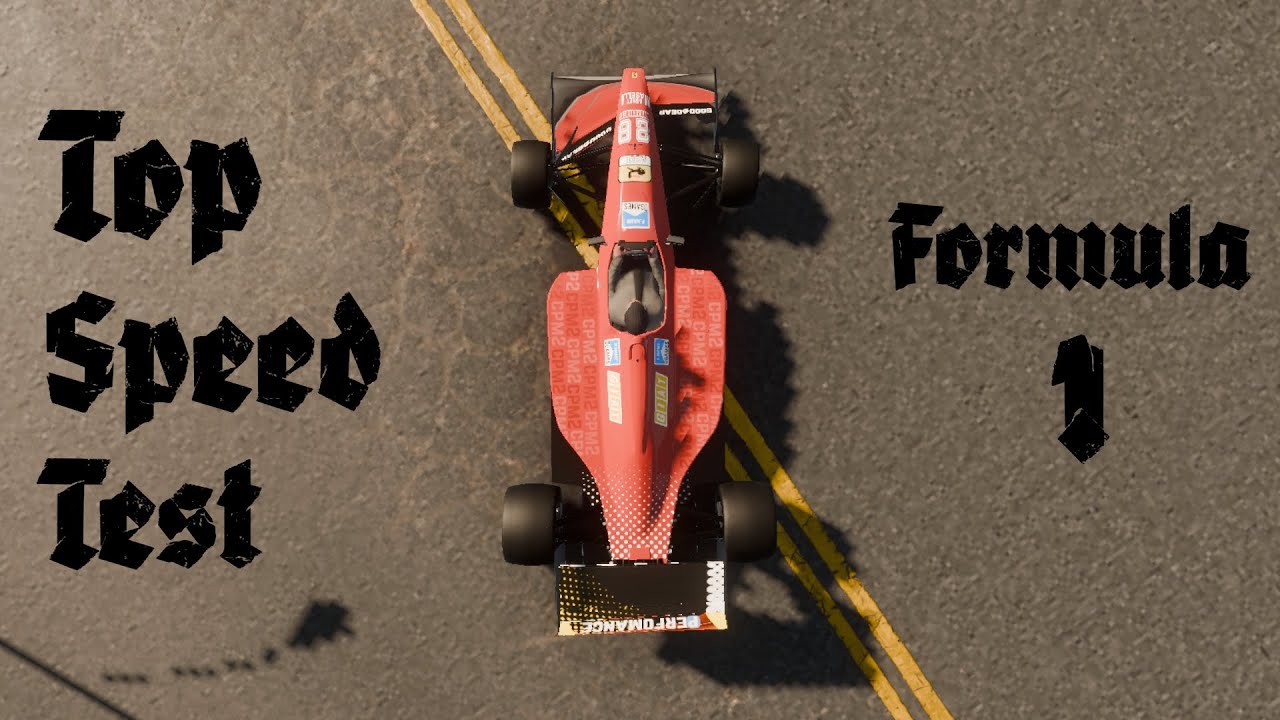 Formula1 car Top speed Testing || CPM2 ||
