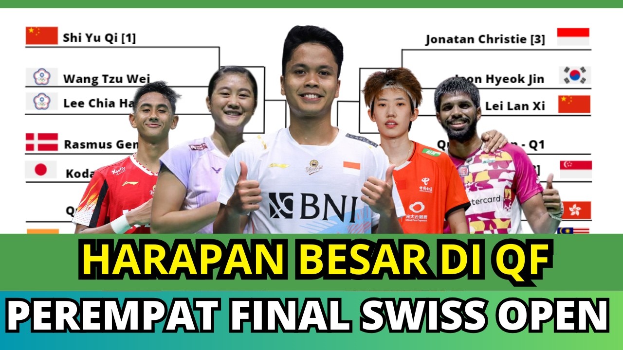HARAPAN! JADWAL PEREMPAT FINAL SWISS OPEN 2026 #swissopen2026