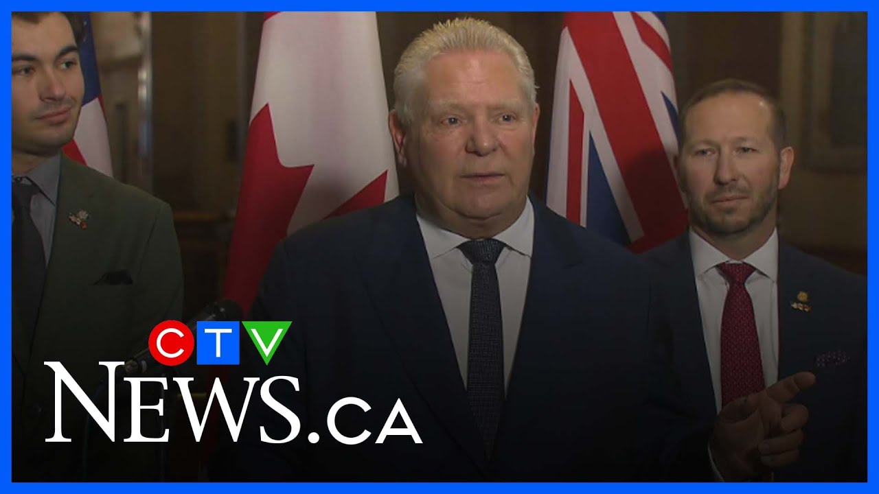 Premier Ford joins Michigan state representatives to discuss Canada-U.S. relations