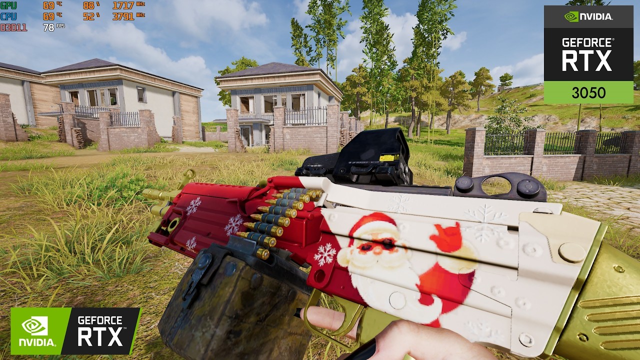 PUBG : RTX 3050 - i7 3770 - 16GB RAM ( 1080p Medium Settings )