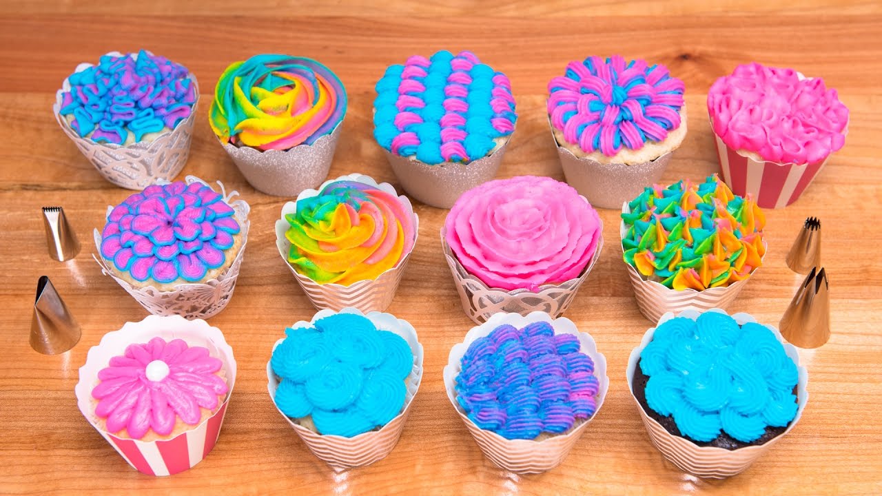 13 Buttercream Piping Techniques / Cake Decorating Tutorial from Jenn Johns