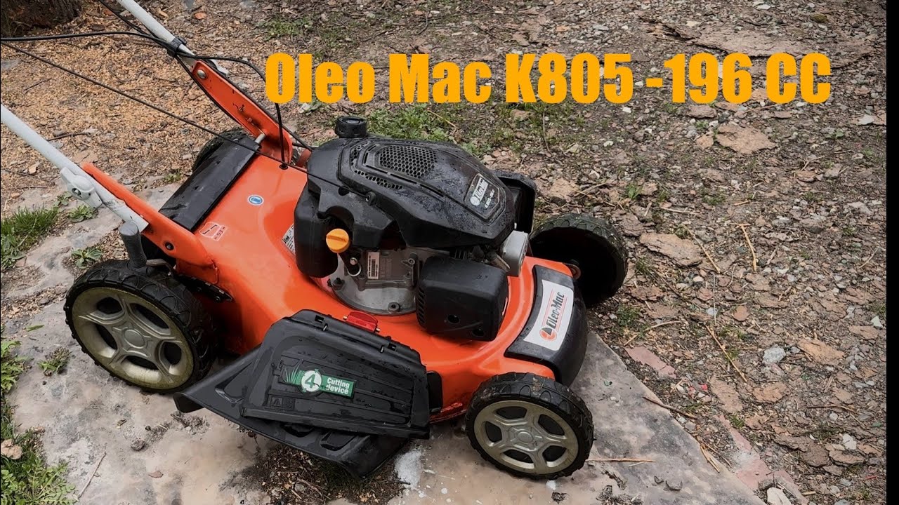 ГАЗОНОКОСИЛКА Oleo Mас K805 -196 СС ПЕРВЫЙ ПОКОС ☘️ТРАВЫ🌱СОРТ С ДАНИИ.🇩🇰 24.05.2025.
