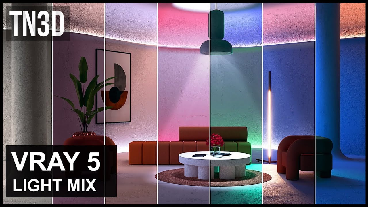 Vray 5 Light mix for Sketchup | Re-light Your scene without Re-rending