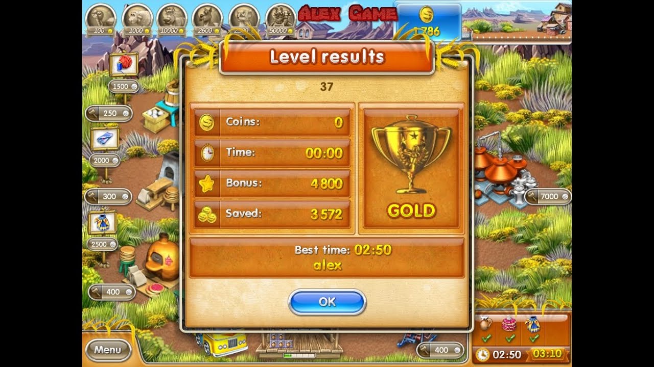 Farm Frenzy 3 American Pie (level 37) only GOLD Веселая ферма 3 Американский пирог Уровень 37 Золото