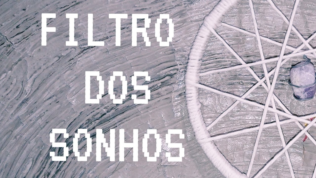 faça um belo filtro dos sonhos com barbante! 