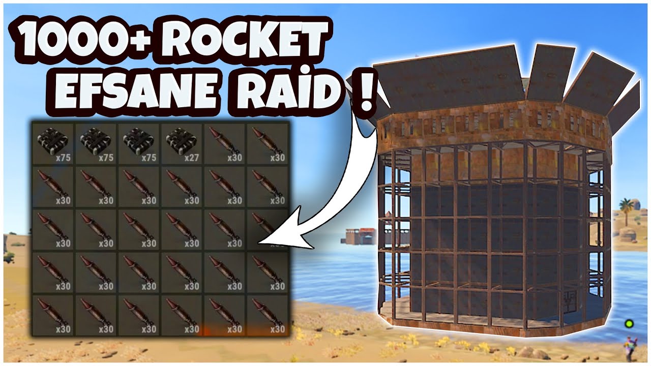 1000+ ROKET EFSANE LOOT ! - RUST TÜRKÇE