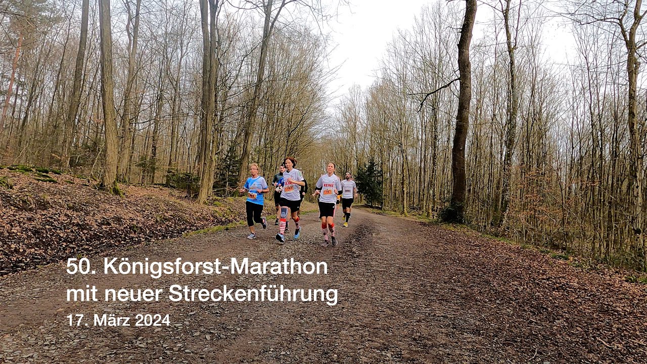 50. Königsforst Marathon 2024 - Streckenbesichtigung