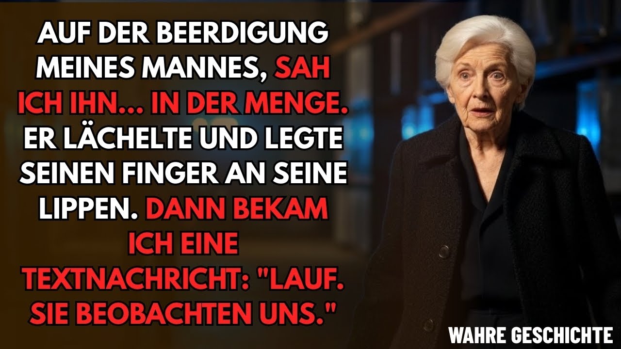 Bei der Beerdigung meines Mannes sah ich ihn – dann kam die Warnung: Lauf!