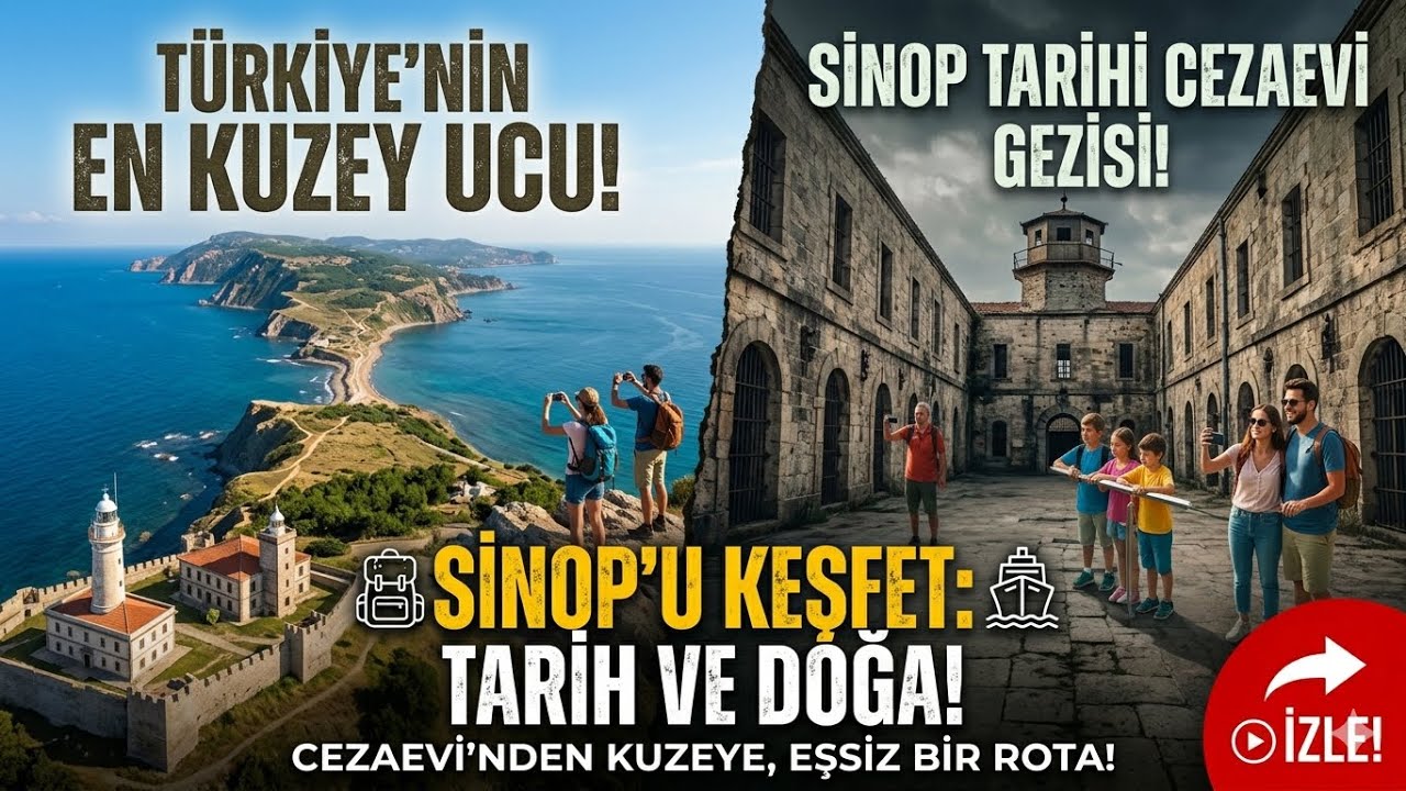 SİNOP GEZİMİZ - HAMSİLOS - İNCEBURUN FENERİ - SİNOP MANTISI - SİNOP CEZAEVİ -KARAVANLA TÜRKİYE TURU