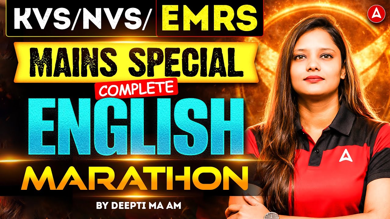 KVS Mains English Marathon | EMRS Mains English Classes | KVS NVS Tier 2 TGT/PGT English Marathon