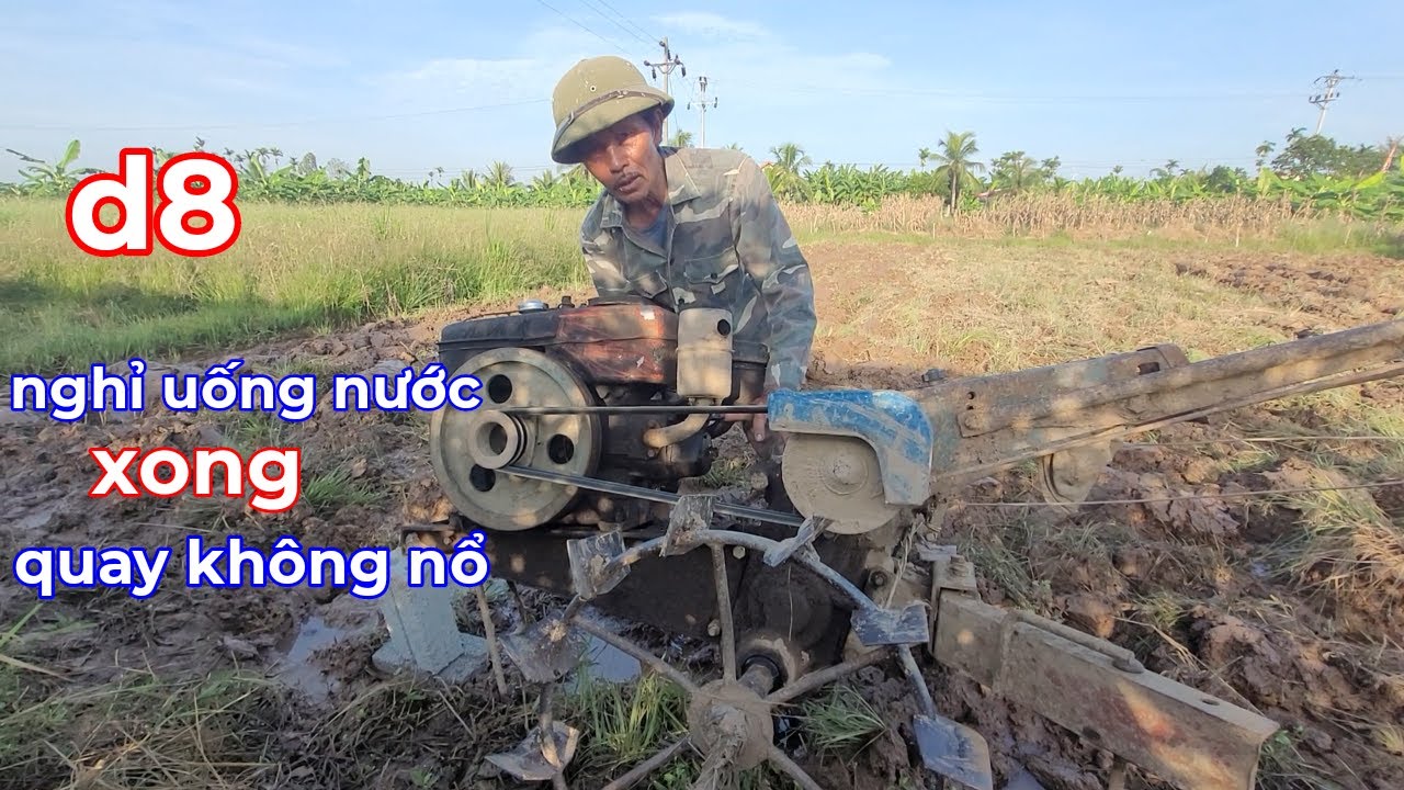 May cày d8 đang chạy thì tắt máy,  nguyên nhân và cách khắc phục.