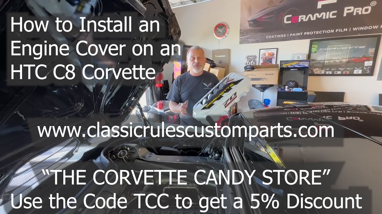 How to Install a Custom Engine Cover on a C8 HTC Corvette