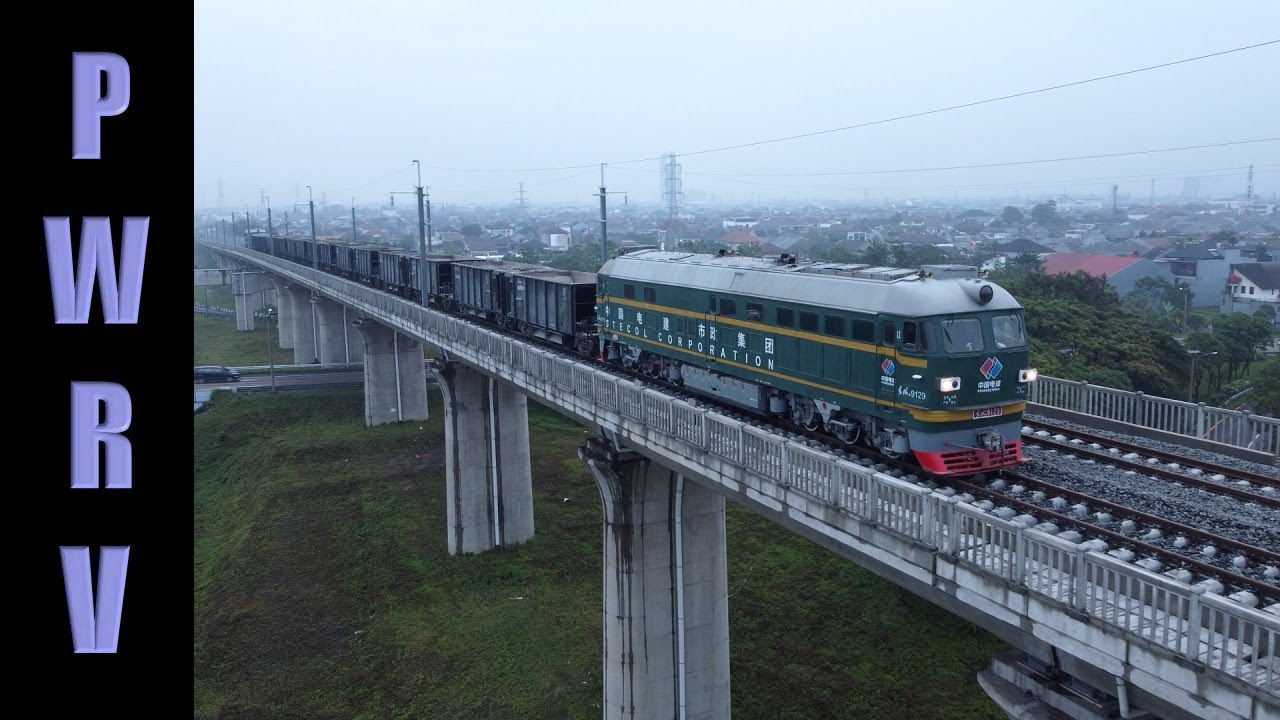Indonesian Railways - Chinese DF4B Diesels Assist Construction of Jakarta Bandung High Speed Railway