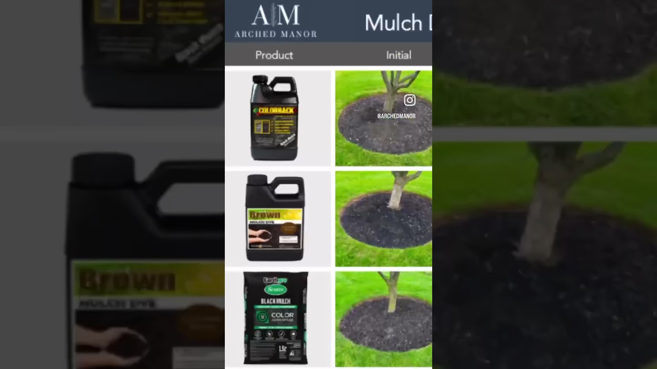 New Mulch vs Dyed Mulch 🤔🍂