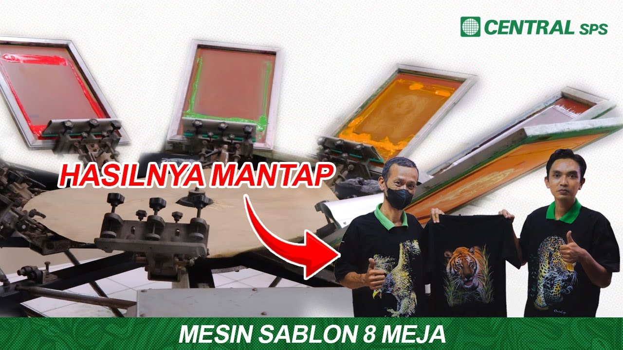 Tingkatkan Produksi Sablon Anda Dengan Solusi Mesin Sablon 8 Meja Ini! 😁👌