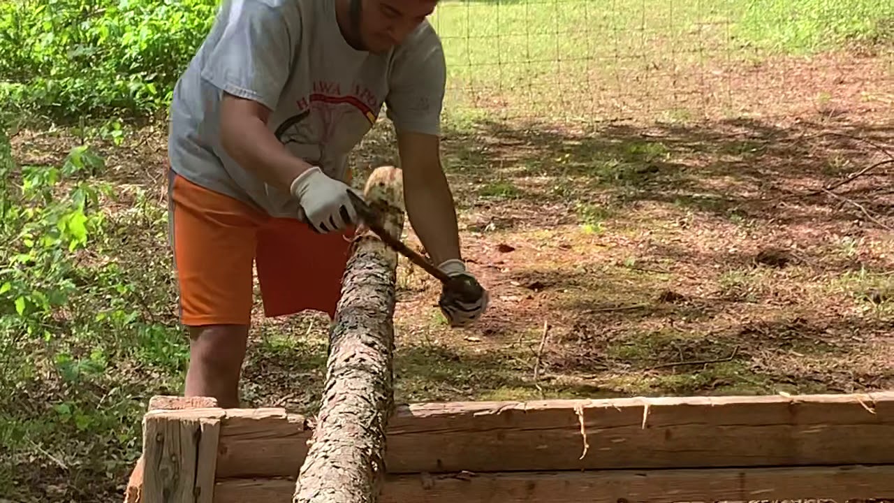How to Skin a Tipi Pole