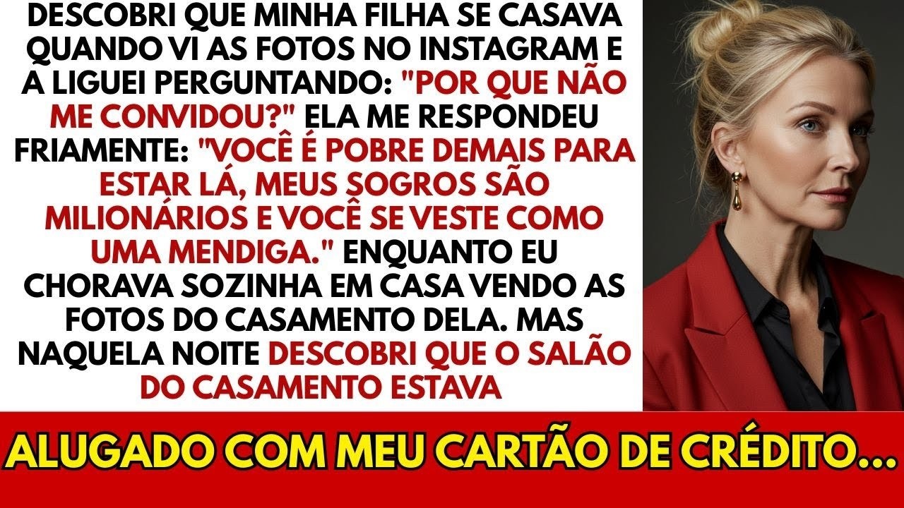 Minha filha não me convidou para o casamento dela: 