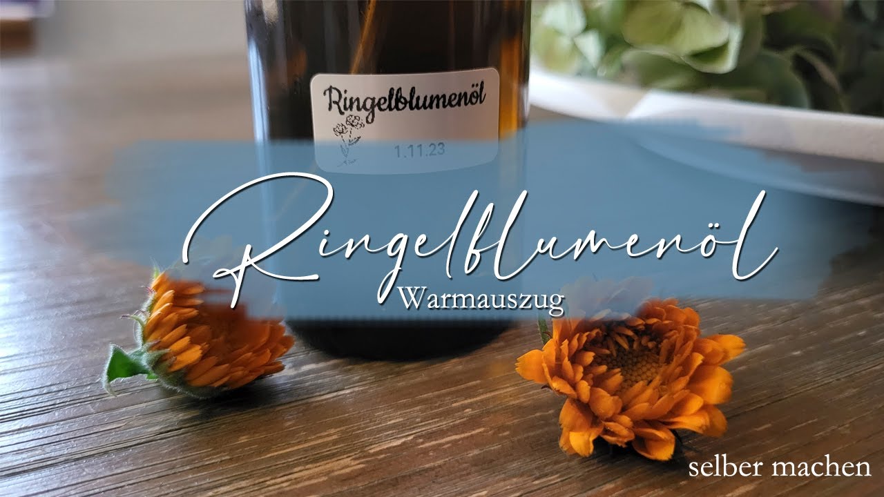 Ringelblumen&ouml;l / Warmauszug / Mit meinen letzten Ringelblumen