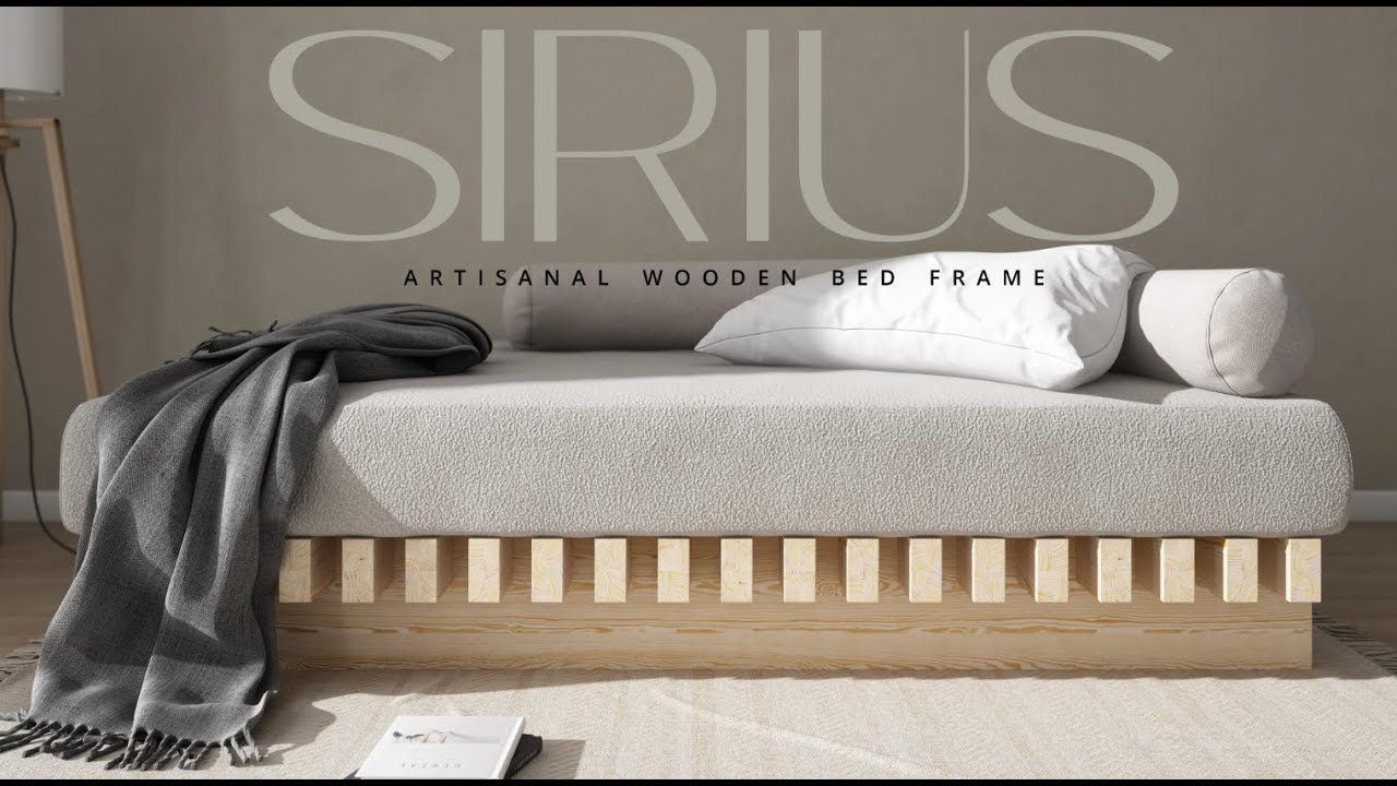 Nodax Sirius F8 Solid Wood Bed Frame | Ultra-Strong | Handcrafted in the UK | Lifetime Warranty