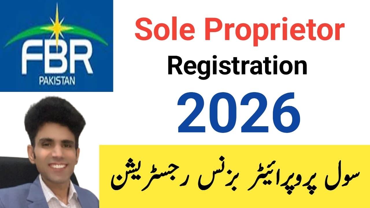 How to Register Sole Proprietor Business | Sole proprietorship Business in FBR  Business add in FBR