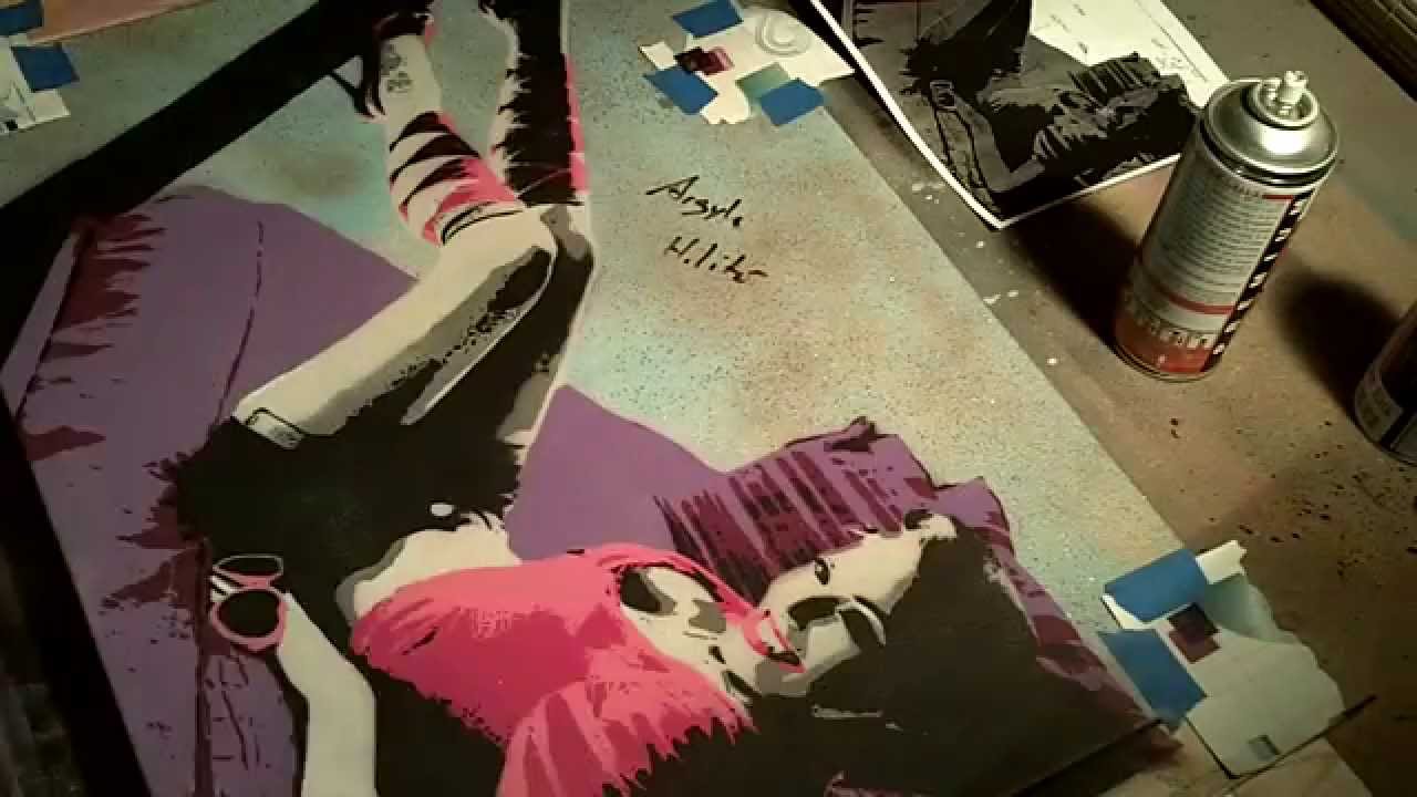 Argyle Knee Highs - 9 Layer Stencil Art (cutanddestroy)