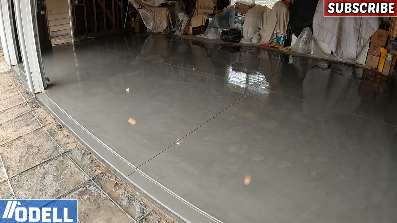 How to Pour a Concrete Garage Floor with a Weather Lip