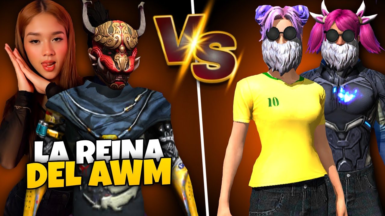 Llegó la REINA DEL AWM para ponerle FIN a los TikTokers TELA en un 2Vs2😱 Ambar.lyx