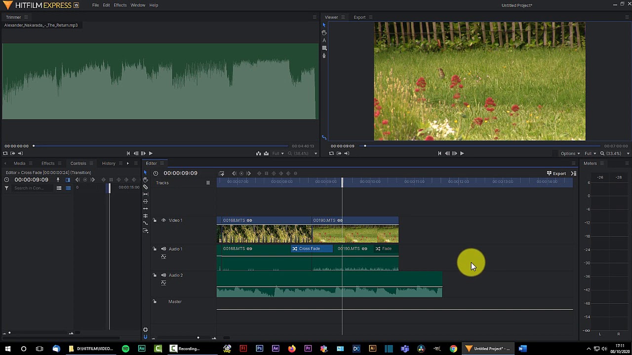 21 comment varier le volume dans le montage dans Hitfilm Express