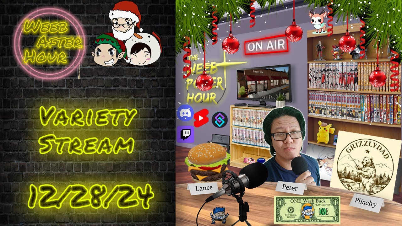 🔴LIVE! Starting A Fast Food Joint With Grizzlydad│Variety Stream 12.28.24►Weeb After Hour