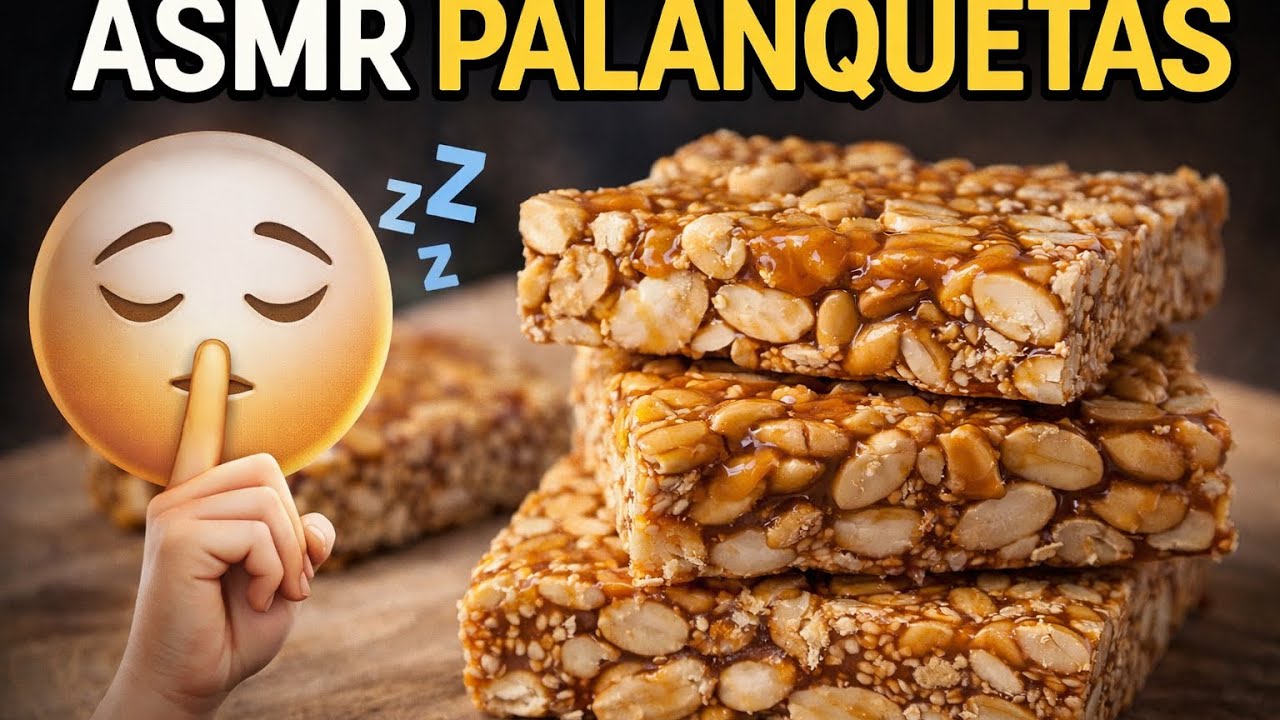 🫧🩷 ASMR NO TALKING | COMIENDO PALANQUETAS 🥱💫🌙