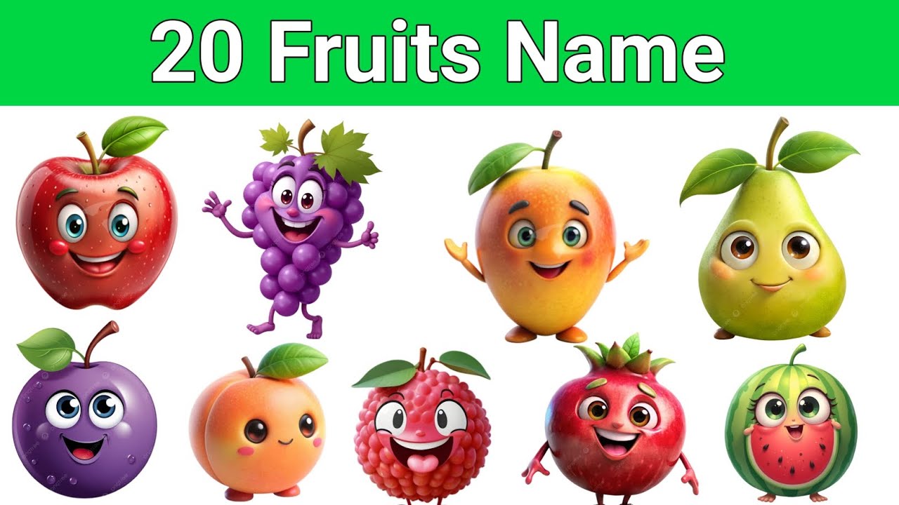 Fruit Name for Kids | बच्चों के लिए फलों के नाम 🍓 | Kids Education Video