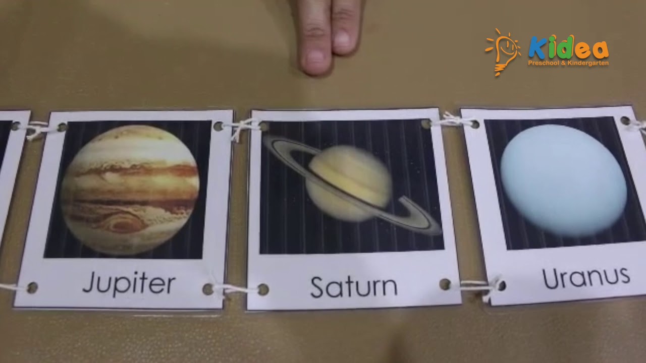Term 4, Montessori, Topic : Solar System Frieze Cards 1