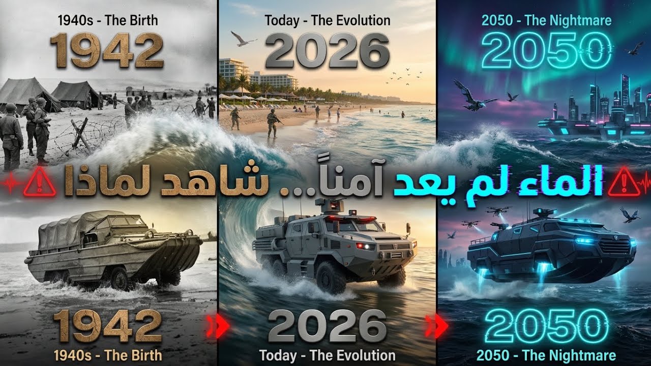 كيف يختبئ الموت تحت الماء؟ القصة الكاملة للمركبات البرمائية
