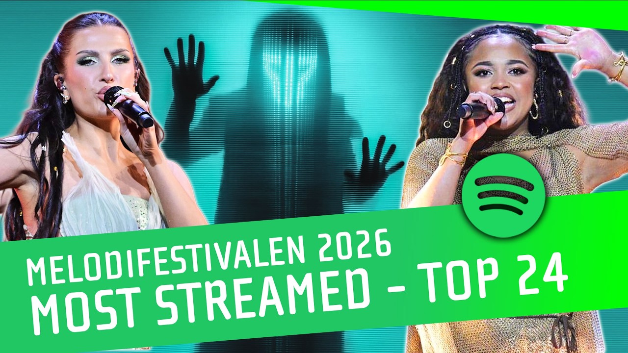 TOP 24 Most Streamed Songs of Melodifestivalen 2026 After Heat 4 - Sweden's Eurovision Selection