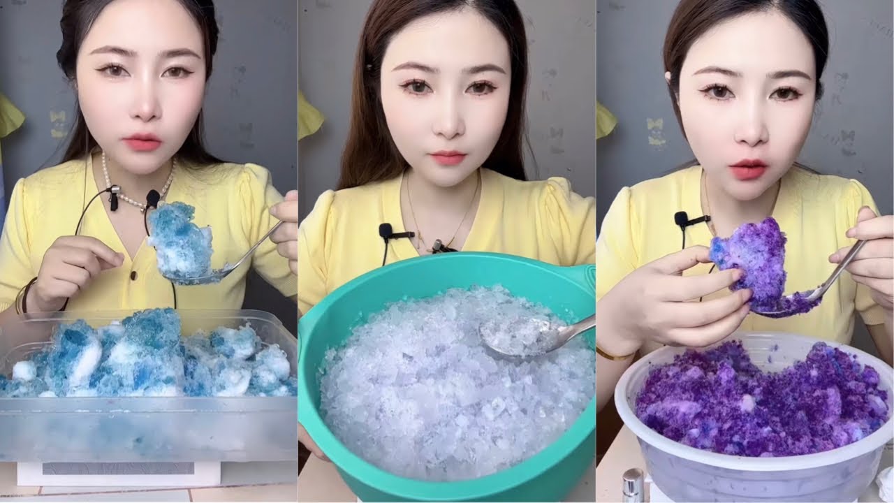 Crushed Ice Eating ASMR | Ice Eating