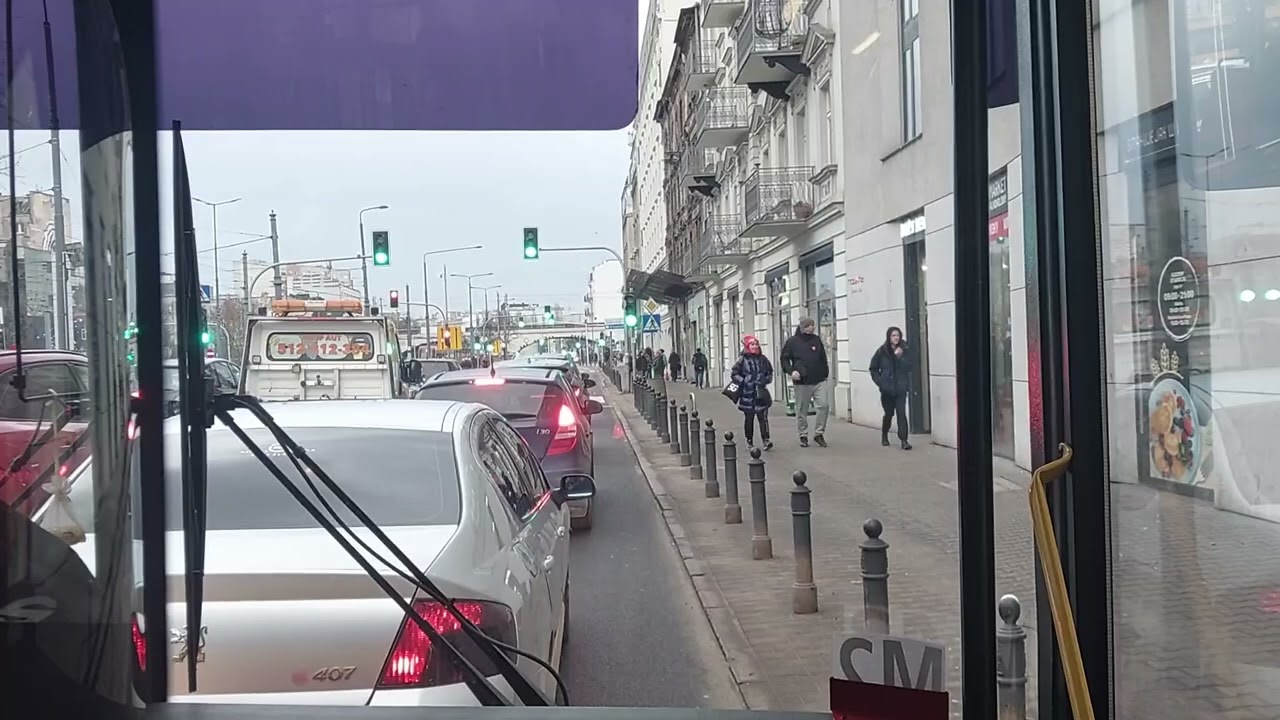 MZA Warszawa: MAN NG313 #3322 Linia 33A Cała trasa