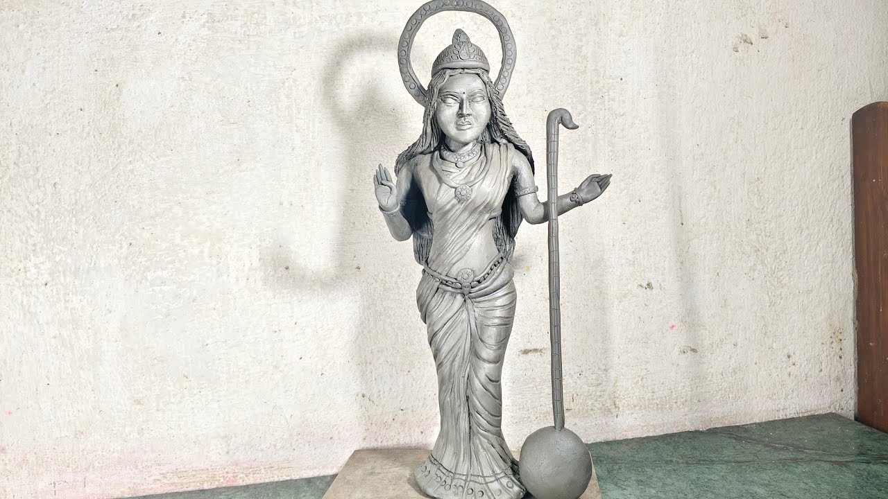 🌺 Clay Maa Saraswati Idol l Mitti Se Maa Saraswati ji Kaise banaye Goddess Saraswati #saraswati
