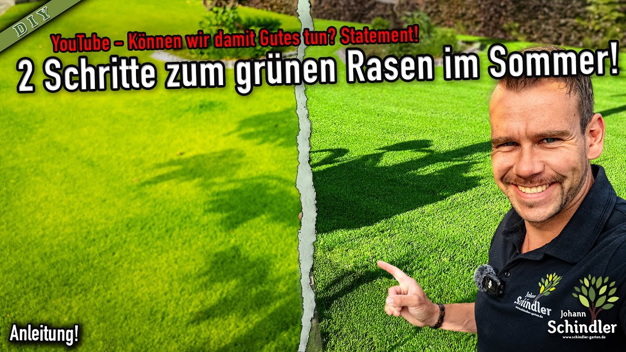 Weitere #RASENPFLEGE mit wenig Aufwand und großer Wirkung - [Schritt für Schritt]