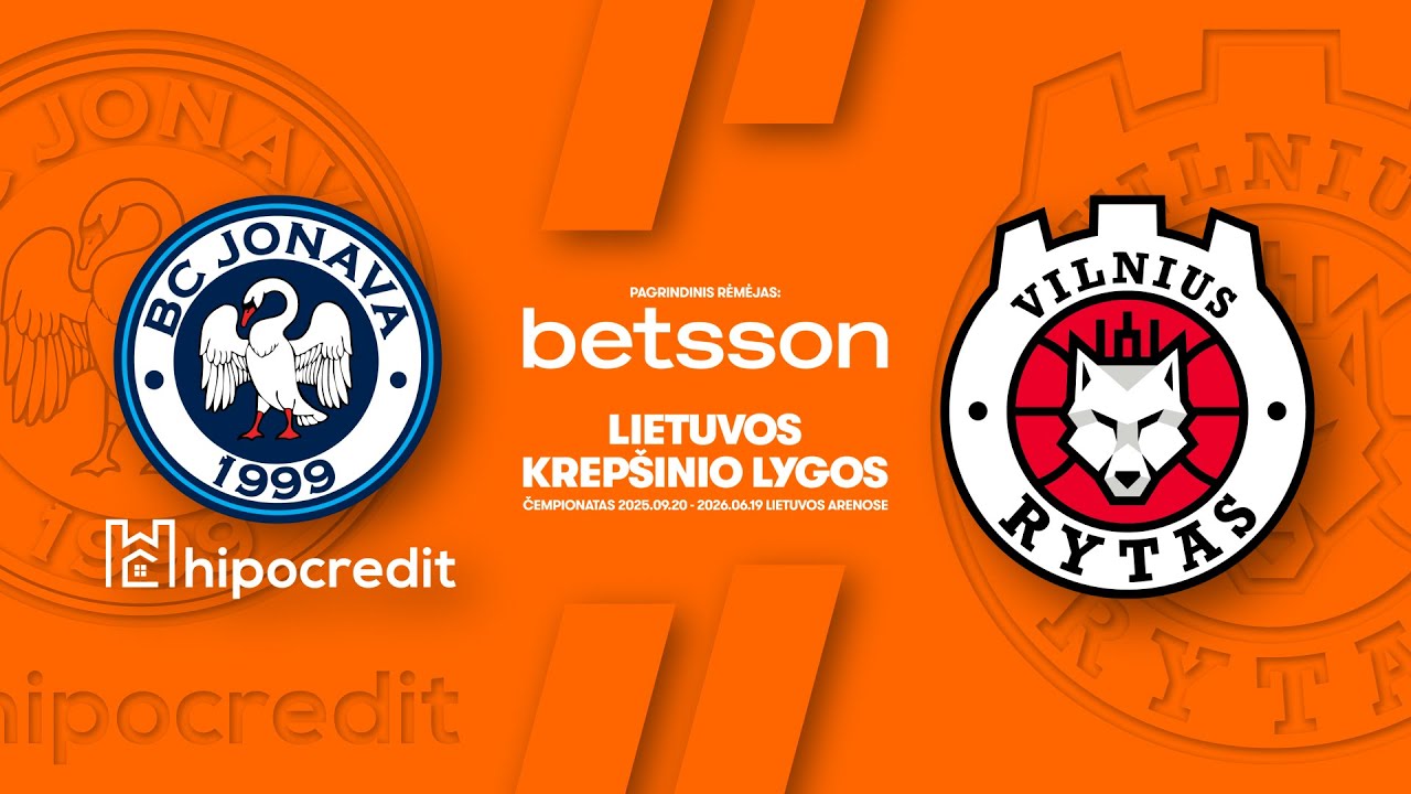 LKL, kurią remia Betsson, rungtynių apžvalga: &bdquo;Jonava Hipocredit&ldquo; - &bdquo;Rytas&ldquo; [2025-11-22]