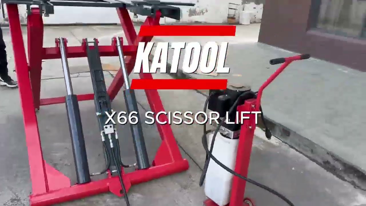 KATOOL Mid Rise Scissor Lift 48'' Lifting Height AK-X66 Operation Video(NEW)