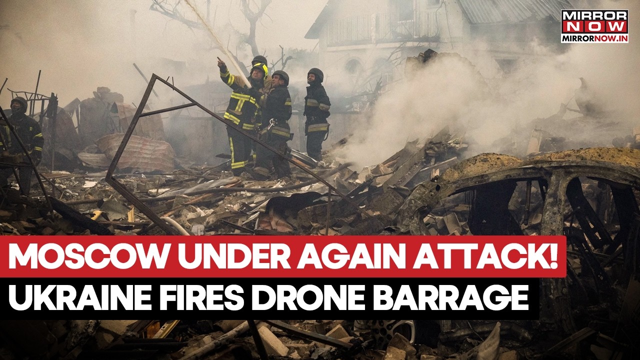 Moscow Under Ukrainian Attack Again! Russian Air Defence Shoots Down 50+ UAVs | Flights Halted