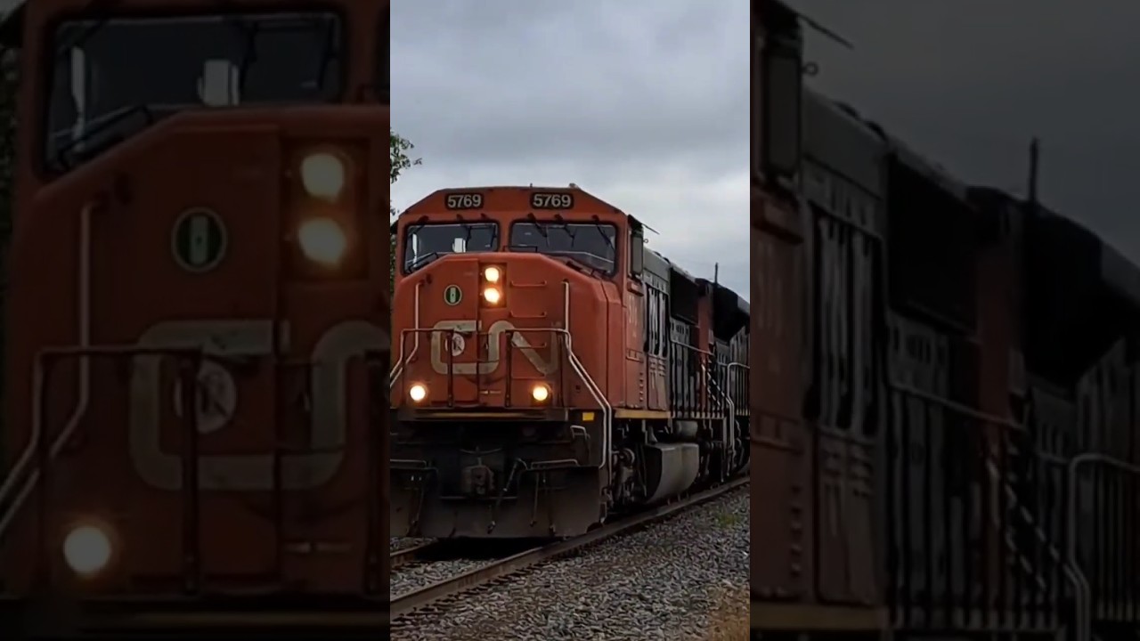 SD75I WITH VERY FAST BELL! WATCH THE FULL VIDEO! #trains #locomotive #trainhorn #cnrailway