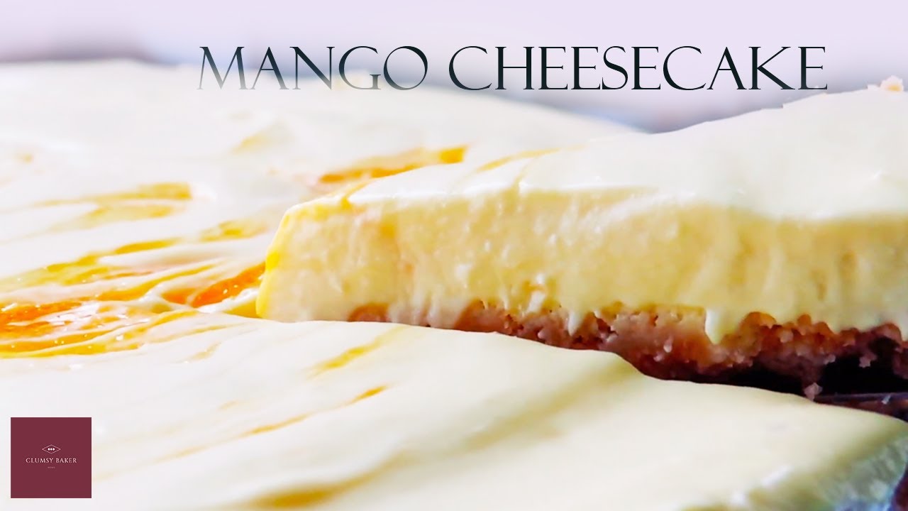 Mango Cheesecake without Gelatin (No Bake)