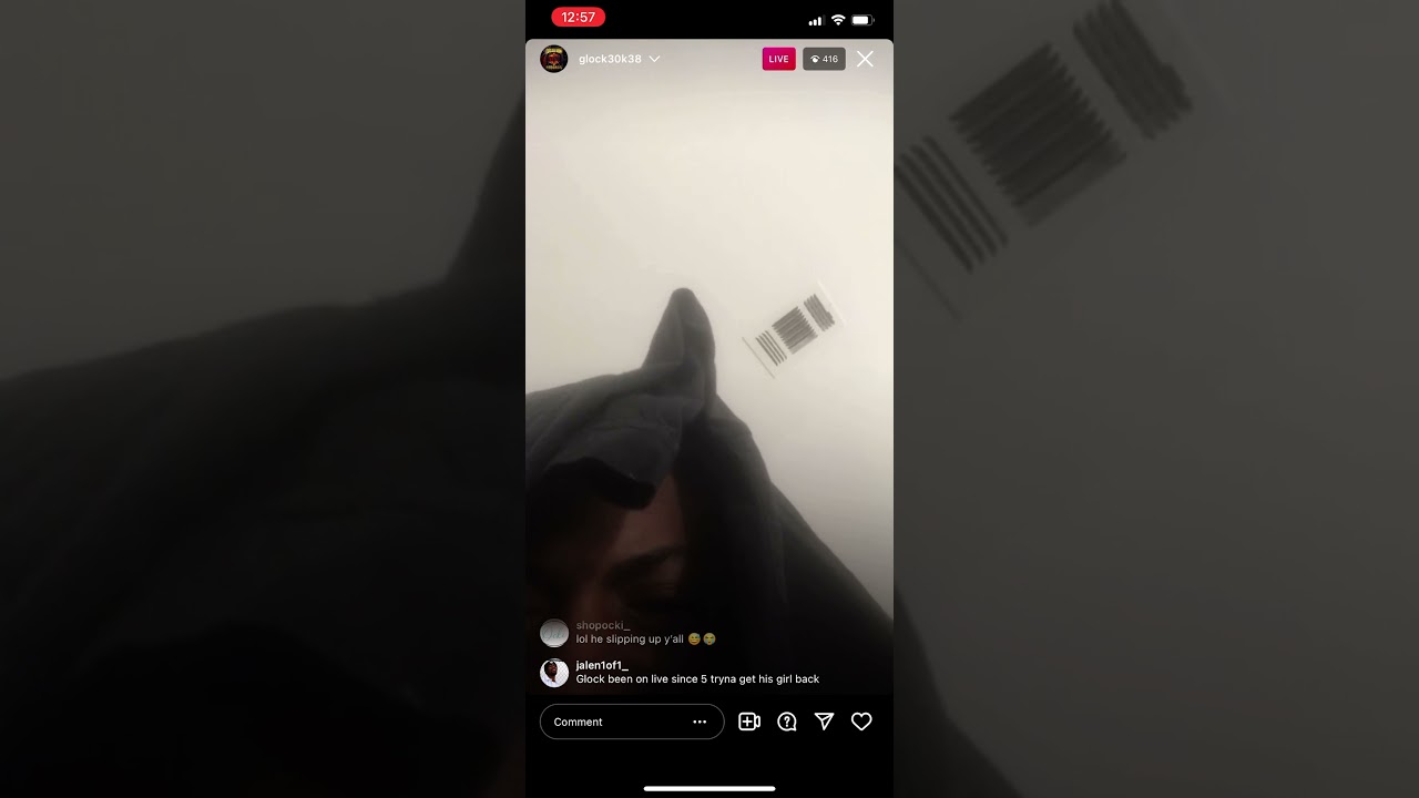 Glock30K Crying 😢 On IG Live W/ Georgiana (They Broke Up 😂😂😂)