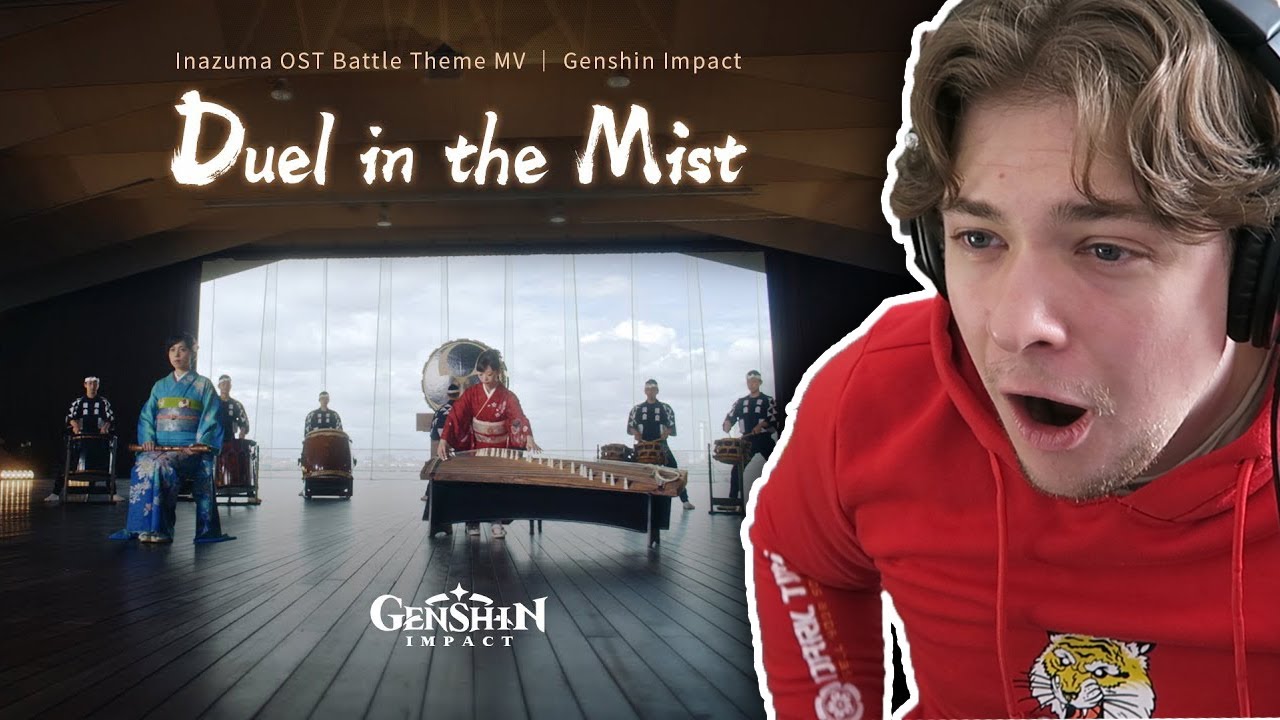 NON Genshin Impact Fan Reacts to  Duel in the Mist - Inazuma OST Battle Theme MV