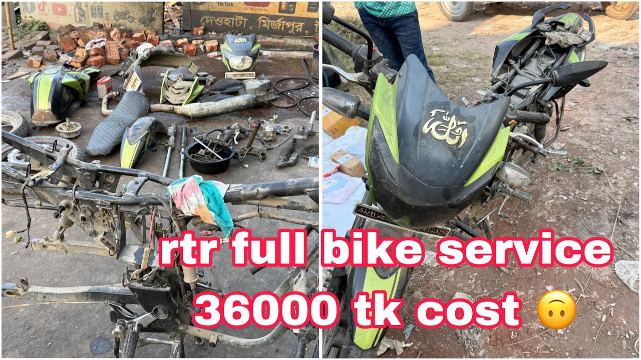 RTR full bike service // rtr full engine service // rtr Master service / best service center for rtr