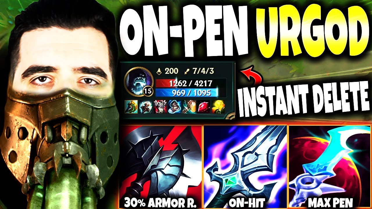 I INSTANT DELETED a 4200hp Yorick with my ON-HIT/PEN URGOT BUILD 🔥 LoL Top Urgot s12 Gameplay
